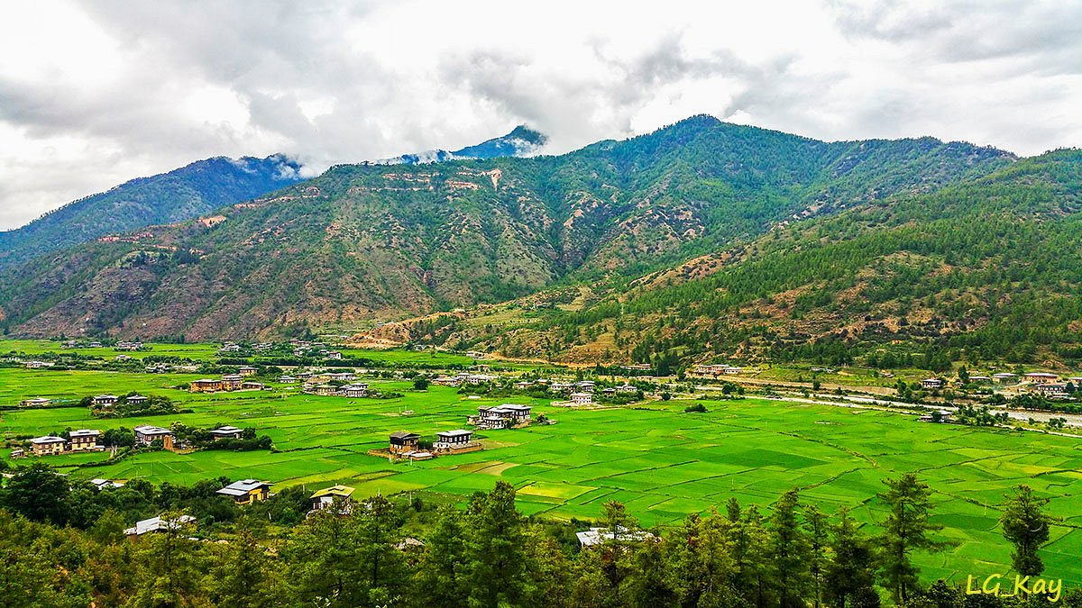 Paro Valley In Bhutan
