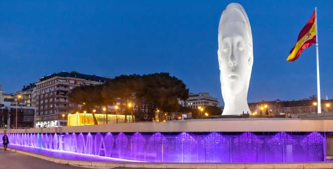 Plaza de Colón , Madrid in Spain