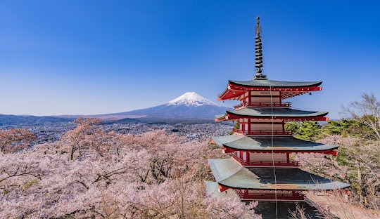 Mount Fuji Hill Top, a few from distance